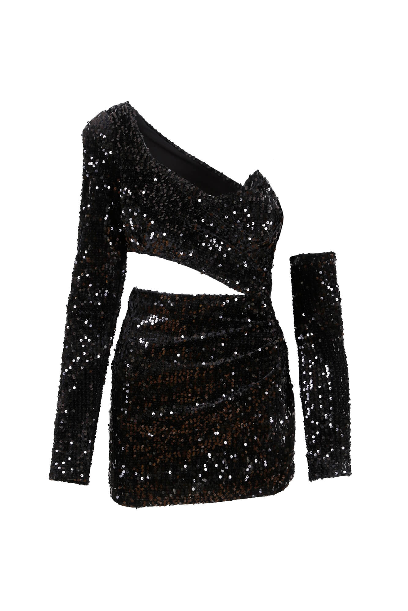 Maria Sequined Velvet Mini Dress 2 Maria Sequined Velvet Mini Dress - Görsel 2