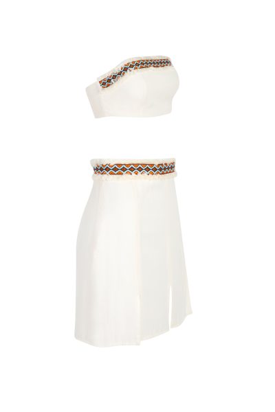 Alternative view of Bohemian Crop & Skirt Natural