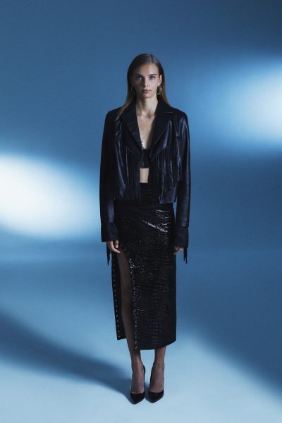 Clara Leather Skirt